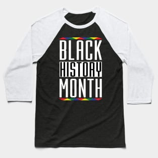 Black History Month Black Lives Matter African Roots Baseball T-Shirt